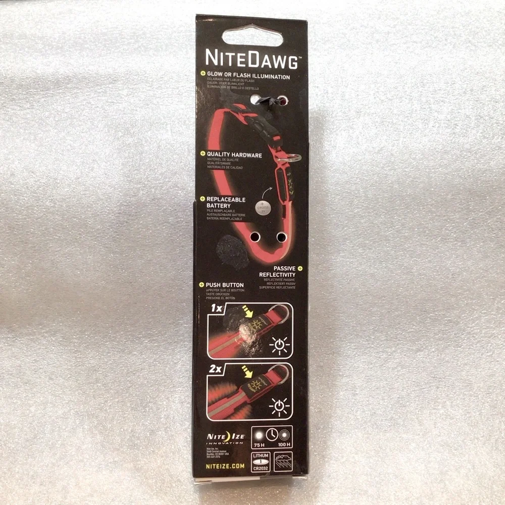 Nite Ize Nite Dawg led Medium collar. NIB.